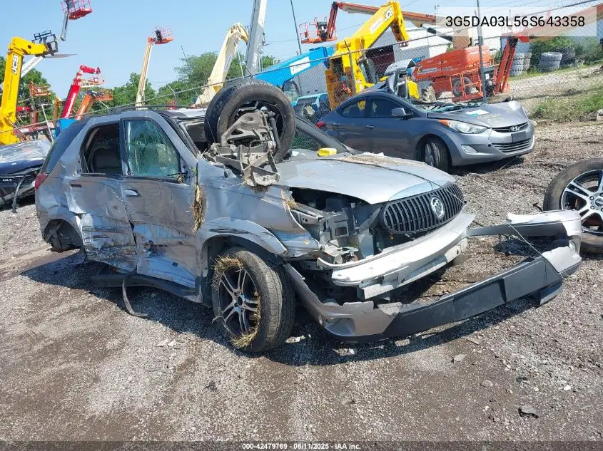 2006 Buick Rendezvous Cx VIN: 3G5DA03L56S643358 Lot: 42479769