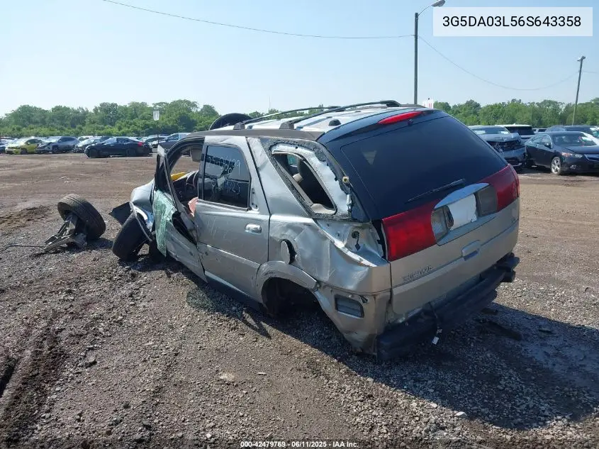2006 Buick Rendezvous Cx VIN: 3G5DA03L56S643358 Lot: 42479769