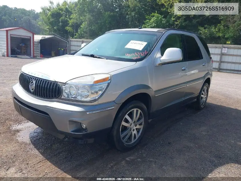 2006 Buick Rendezvous Cx VIN: 3G5DA03726S516909 Lot: 42483926