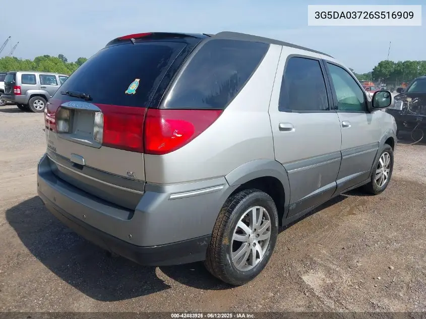 2006 Buick Rendezvous Cx VIN: 3G5DA03726S516909 Lot: 42483926