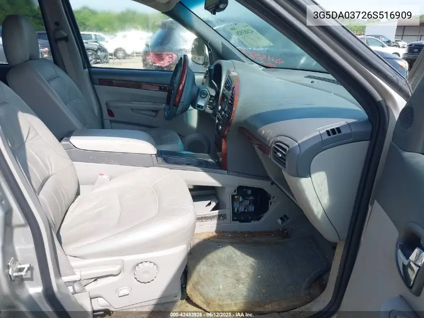 2006 Buick Rendezvous Cx VIN: 3G5DA03726S516909 Lot: 42483926