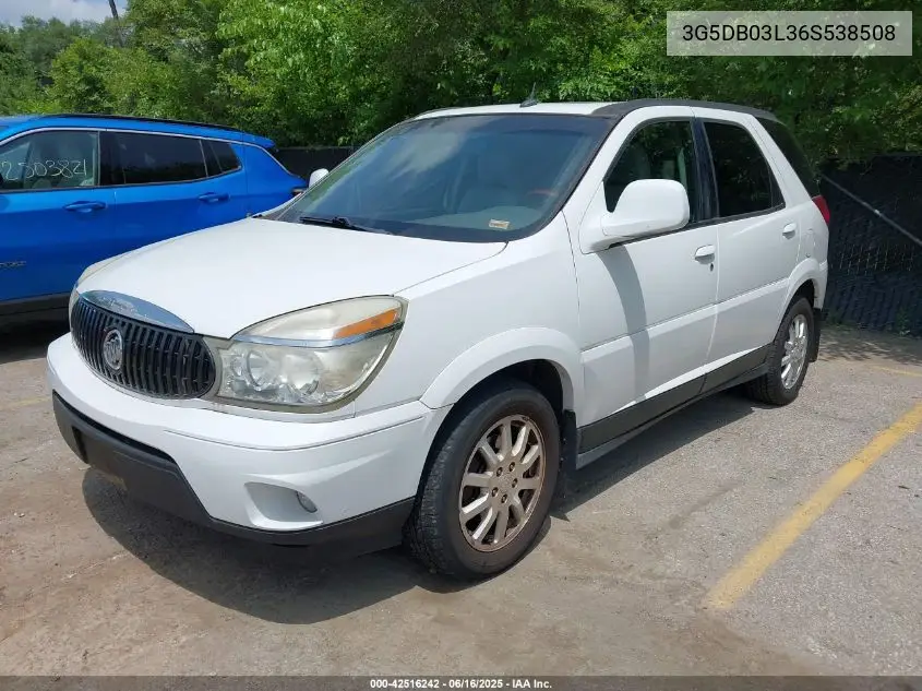 2006 Buick Rendezvous Cx VIN: 3G5DB03L36S538508 Lot: 42516242