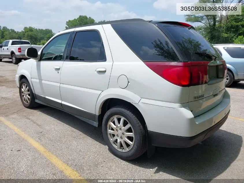 2006 Buick Rendezvous Cx VIN: 3G5DB03L36S538508 Lot: 42516242