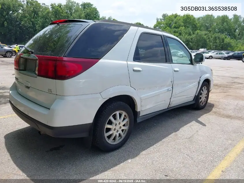 2006 Buick Rendezvous Cx VIN: 3G5DB03L36S538508 Lot: 42516242