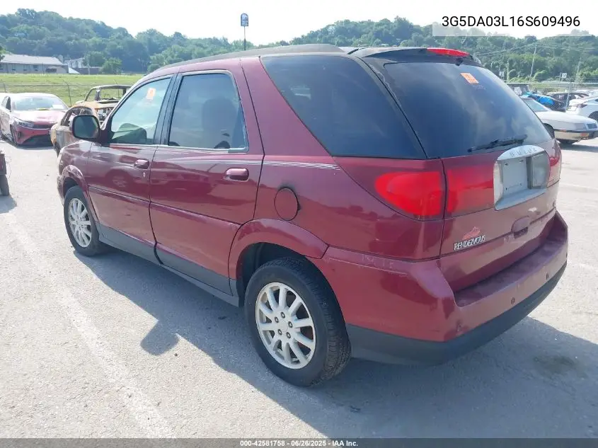 2006 Buick Rendezvous Cx/Cxl VIN: 3G5DA03L16S609496 Lot: 42581758