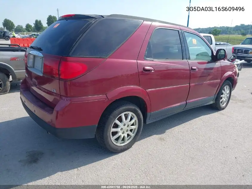 2006 Buick Rendezvous Cx/Cxl VIN: 3G5DA03L16S609496 Lot: 42581758