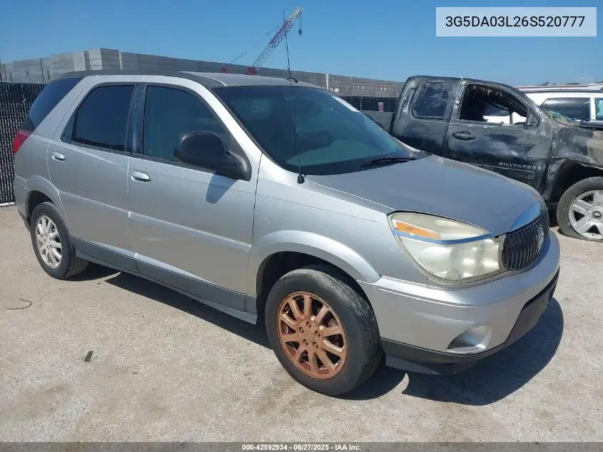 2006 Buick Rendezvous Cx VIN: 3G5DA03L26S520777 Lot: 42592934