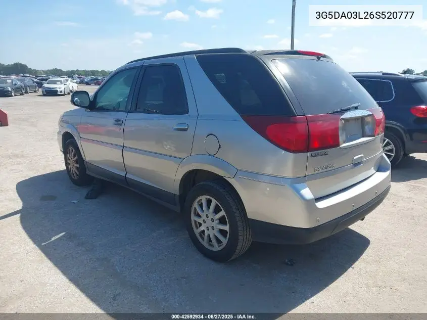 2006 Buick Rendezvous Cx VIN: 3G5DA03L26S520777 Lot: 42592934