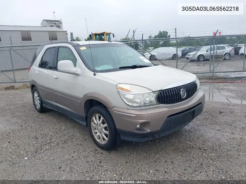 2006 Buick Rendezvous Cx VIN: 3G5DA03L06S562218 Lot: 42608266