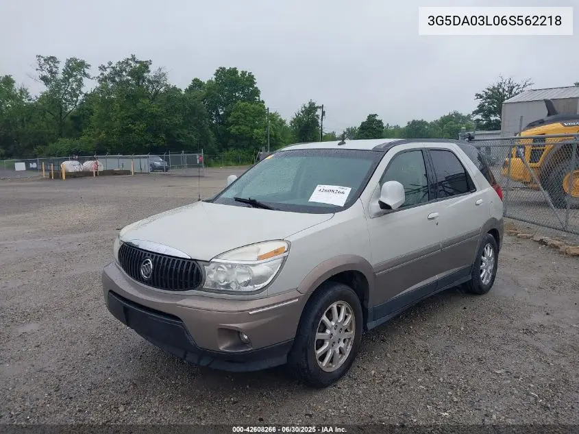 2006 Buick Rendezvous Cx VIN: 3G5DA03L06S562218 Lot: 42608266