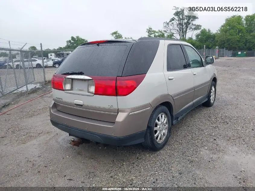 2006 Buick Rendezvous Cx VIN: 3G5DA03L06S562218 Lot: 42608266