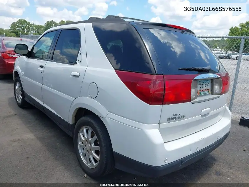 2006 Buick Rendezvous Cx VIN: 3G5DA03L66S576558 Lot: 42614938