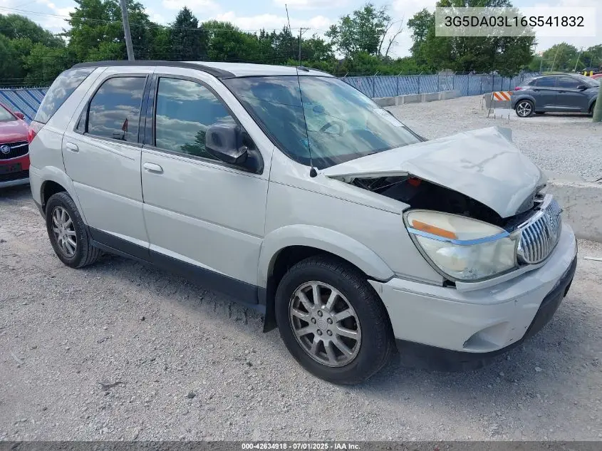 2006 Buick Rendezvous Cx VIN: 3G5DA03L16S541832 Lot: 42634918