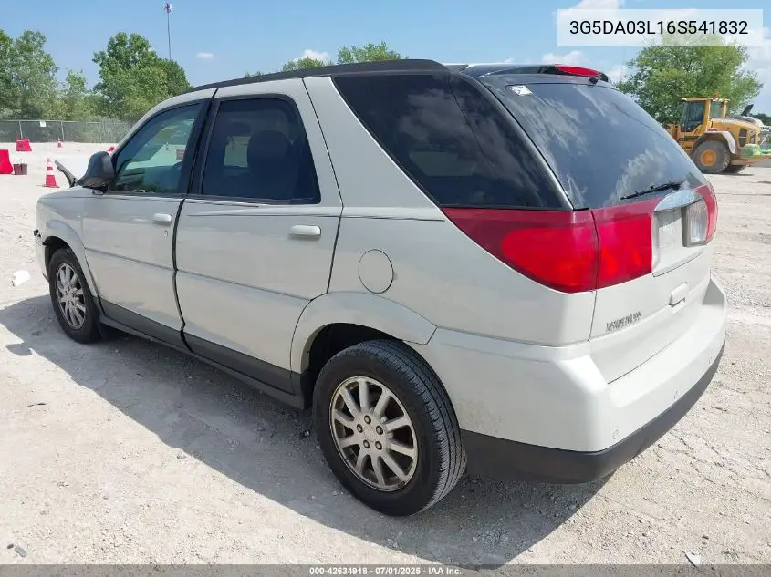 2006 Buick Rendezvous Cx VIN: 3G5DA03L16S541832 Lot: 42634918
