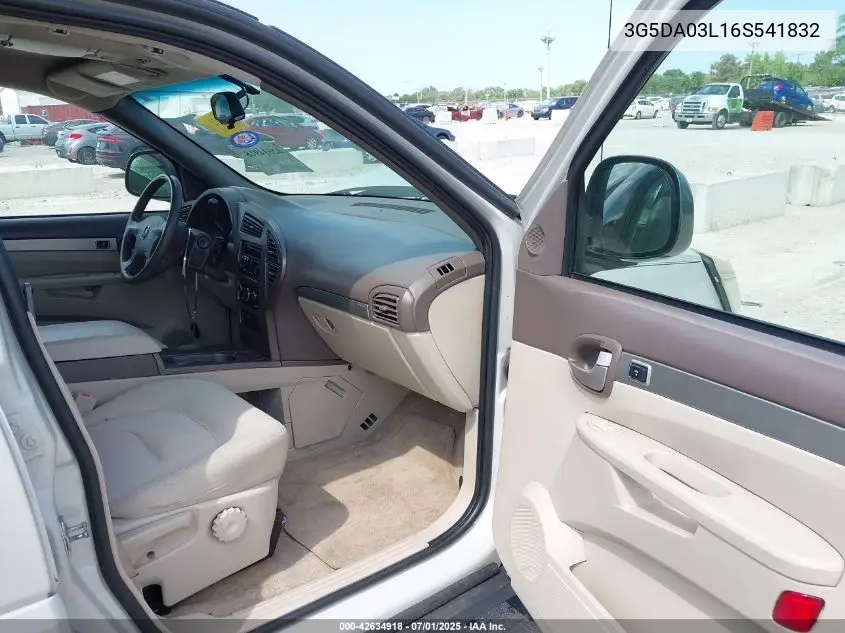 2006 Buick Rendezvous Cx VIN: 3G5DA03L16S541832 Lot: 42634918