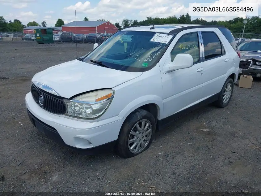 2006 Buick Rendezvous Cx VIN: 3G5DA03L66S584496 Lot: 42663750