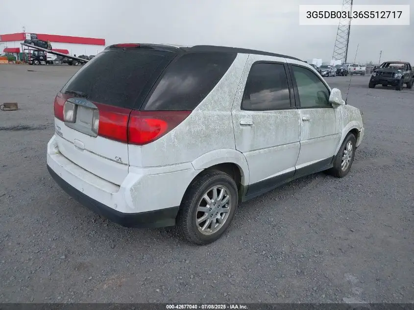 2006 Buick Rendezvous Cx VIN: 3G5DB03L36S512717 Lot: 42677040