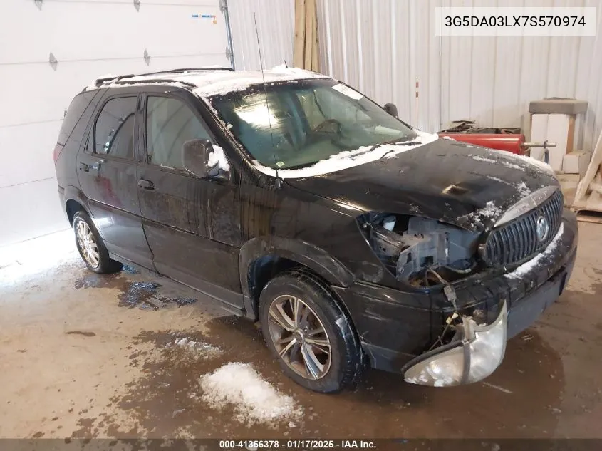 2007 Buick Rendezvous Cx VIN: 3G5DA03LX7S570974 Lot: 41356378
