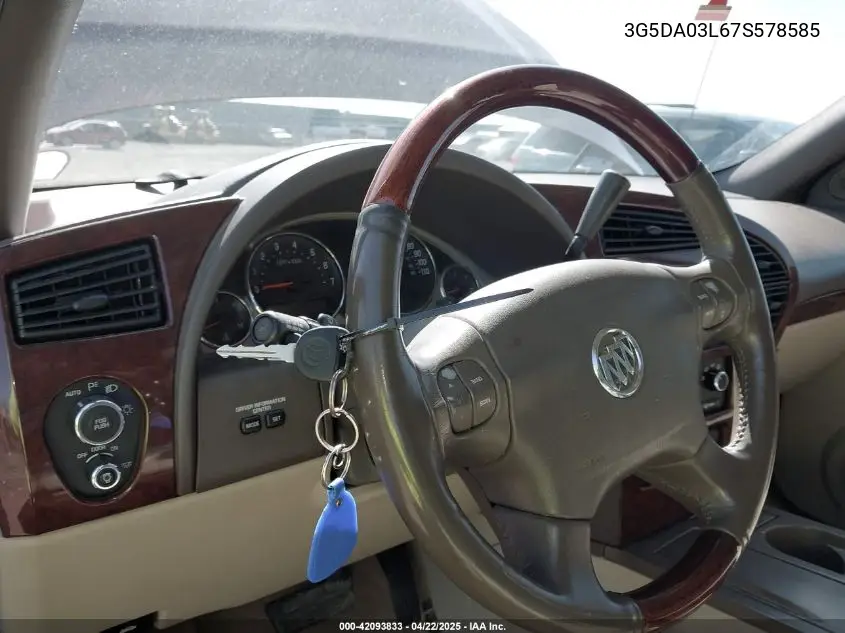 2007 Buick Rendezvous Cx VIN: 3G5DA03L67S578585 Lot: 42093833