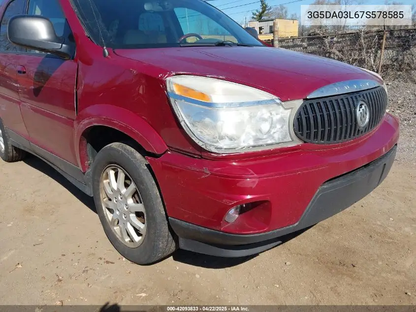 2007 Buick Rendezvous Cx VIN: 3G5DA03L67S578585 Lot: 42093833