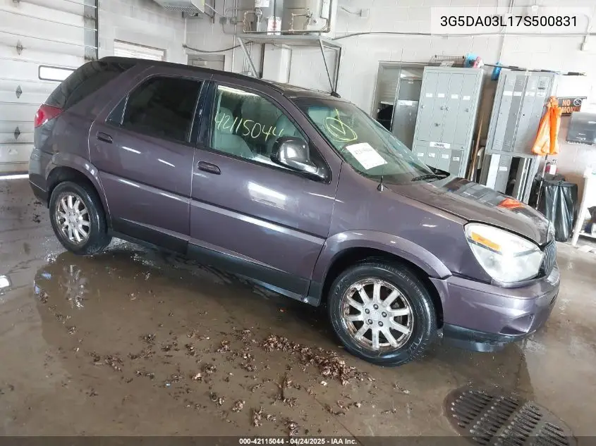 2007 Buick Rendezvous Cx VIN: 3G5DA03L17S500831 Lot: 42115044