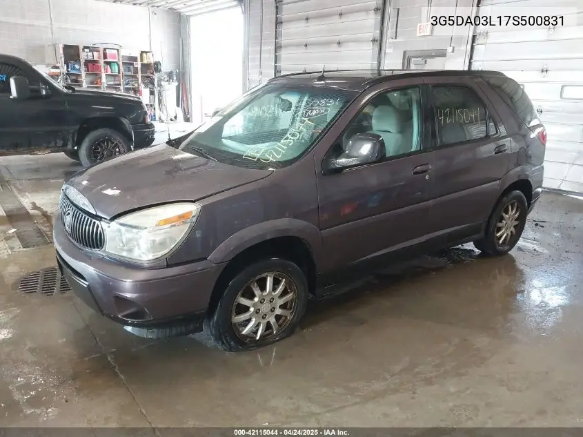 2007 Buick Rendezvous Cx VIN: 3G5DA03L17S500831 Lot: 42115044