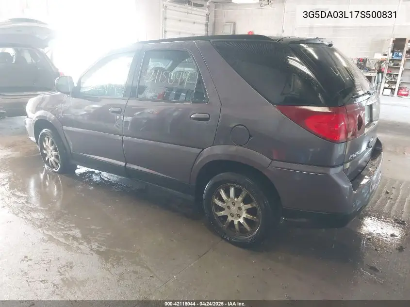 2007 Buick Rendezvous Cx VIN: 3G5DA03L17S500831 Lot: 42115044