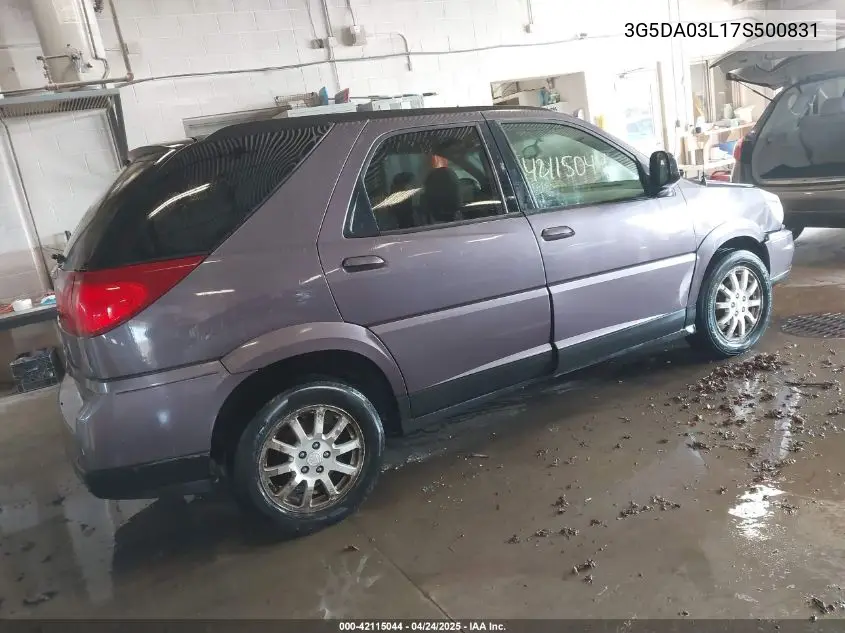 2007 Buick Rendezvous Cx VIN: 3G5DA03L17S500831 Lot: 42115044