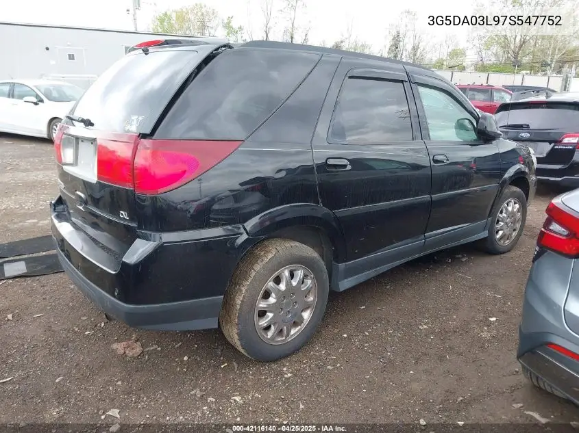 2007 Buick Rendezvous Cxl VIN: 3G5DA03L97S547752 Lot: 42116140