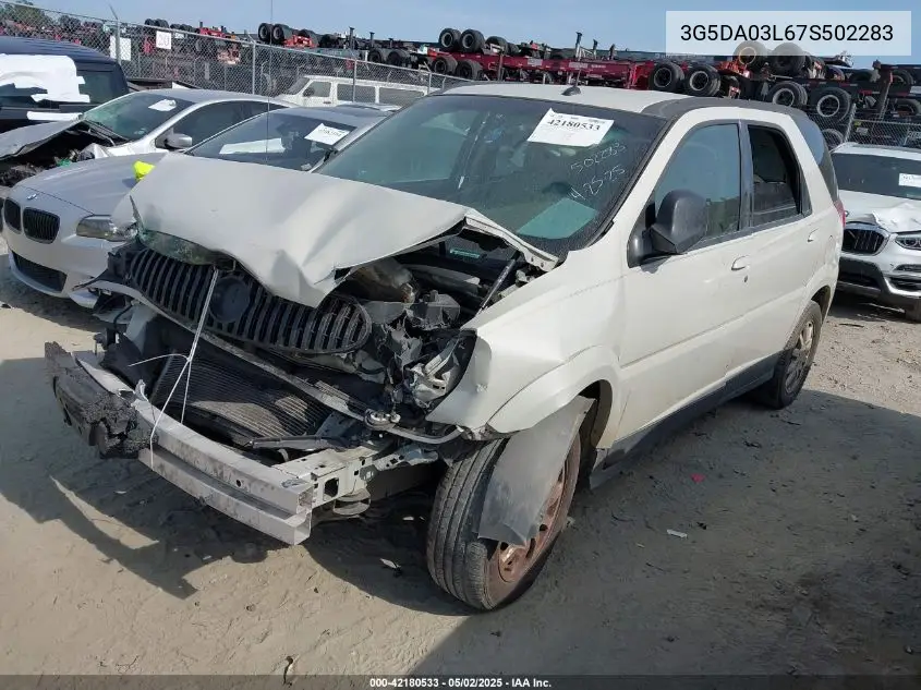 2007 Buick Rendezvous Cx VIN: 3G5DA03L67S502283 Lot: 42180533