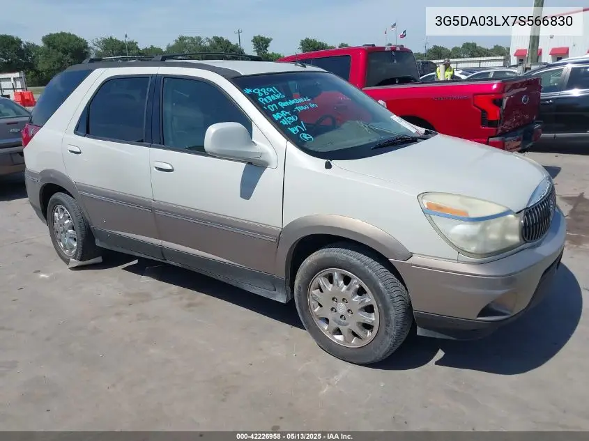 2007 Buick Rendezvous Cxl VIN: 3G5DA03LX7S566830 Lot: 42226958
