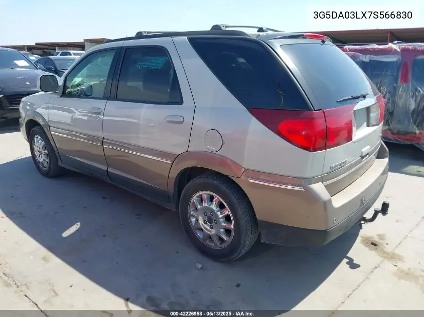 2007 Buick Rendezvous Cxl VIN: 3G5DA03LX7S566830 Lot: 42226958