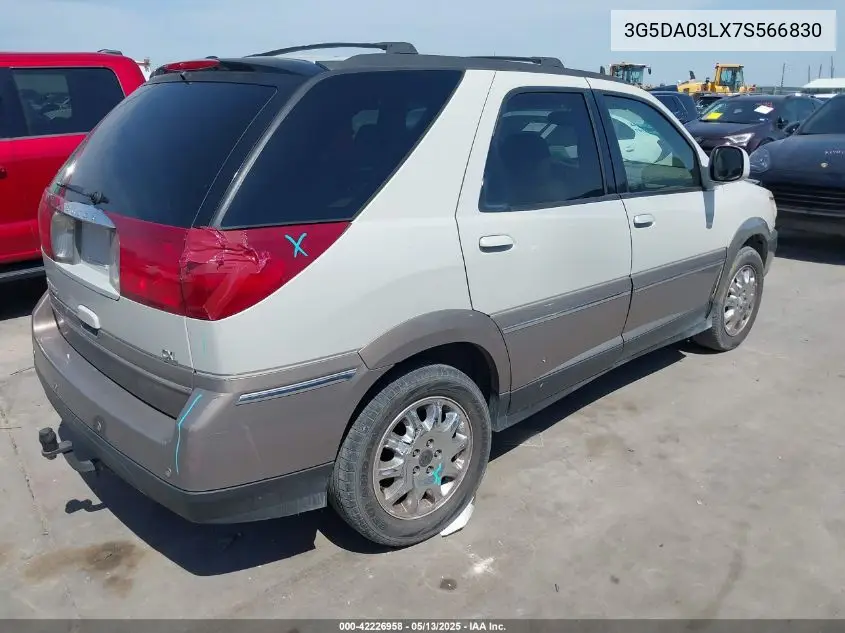 2007 Buick Rendezvous Cxl VIN: 3G5DA03LX7S566830 Lot: 42226958