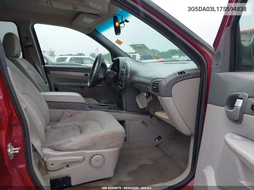 2007 Buick Rendezvous Cx VIN: 3G5DA03L17S594838 Lot: 42388879