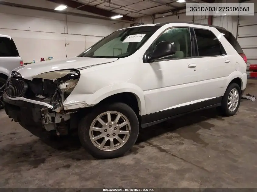 2007 Buick Rendezvous Cx VIN: 3G5DA03L27S506668 Lot: 42527628