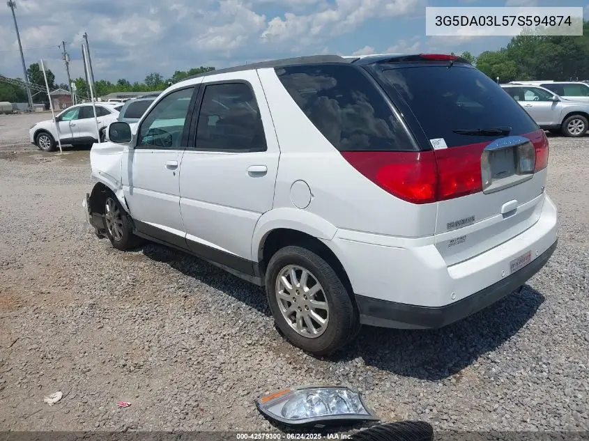 2007 Buick Rendezvous Cxl VIN: 3G5DA03L57S594874 Lot: 42579300