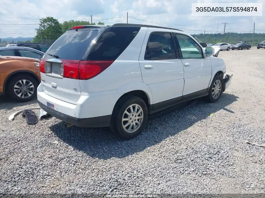 2007 Buick Rendezvous Cxl VIN: 3G5DA03L57S594874 Lot: 42579300