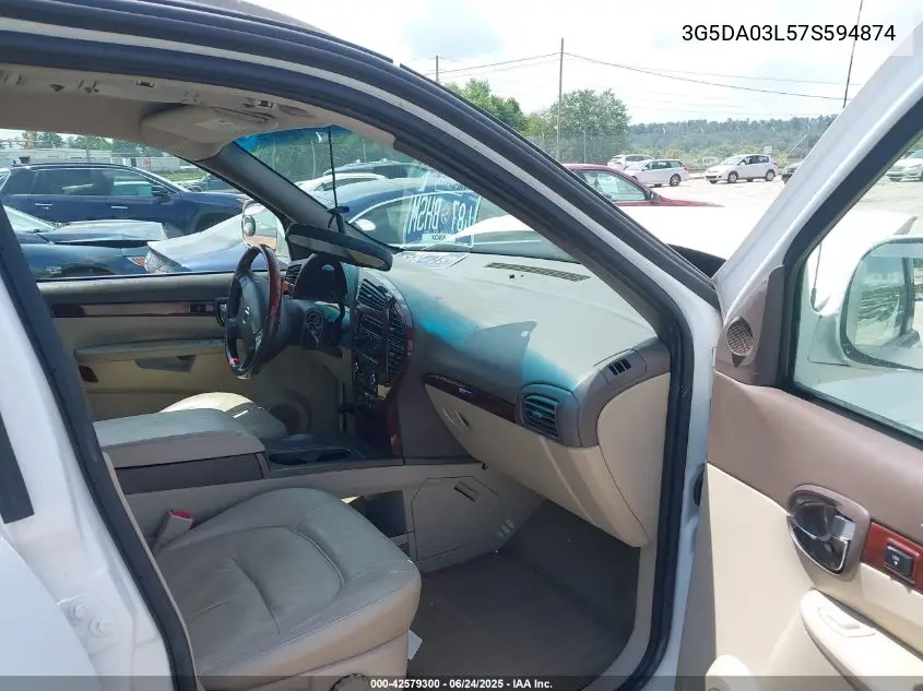 2007 Buick Rendezvous Cxl VIN: 3G5DA03L57S594874 Lot: 42579300