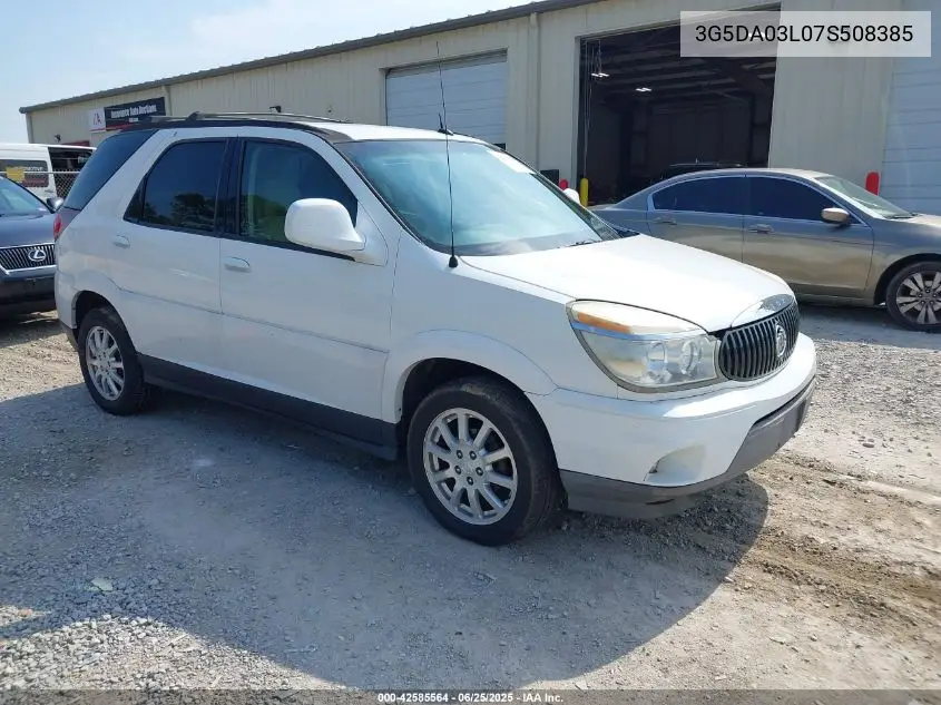 2007 Buick Rendezvous Cxl VIN: 3G5DA03L07S508385 Lot: 42585564