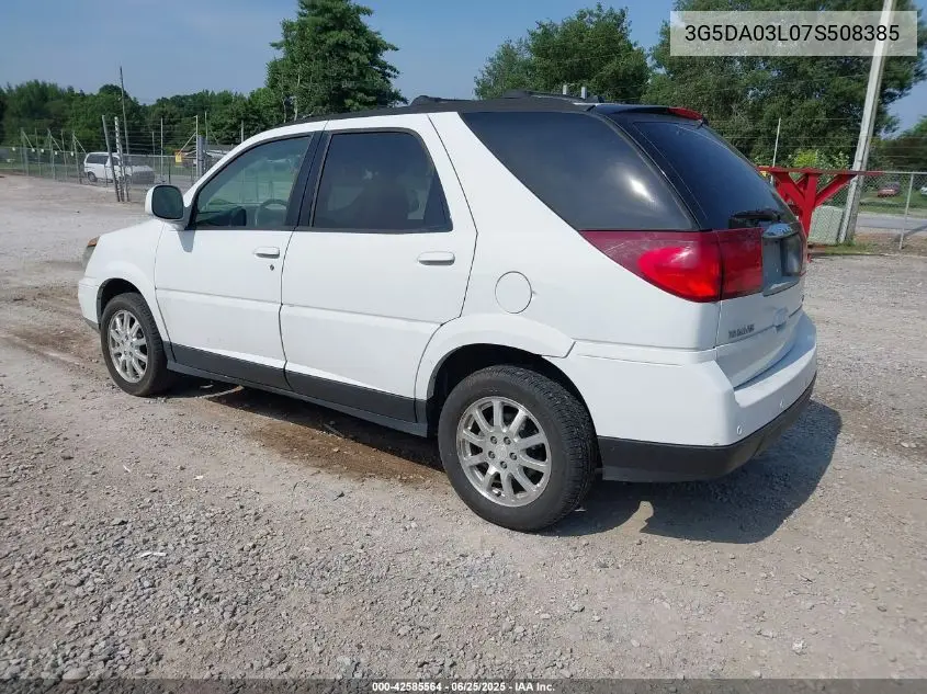 2007 Buick Rendezvous Cxl VIN: 3G5DA03L07S508385 Lot: 42585564