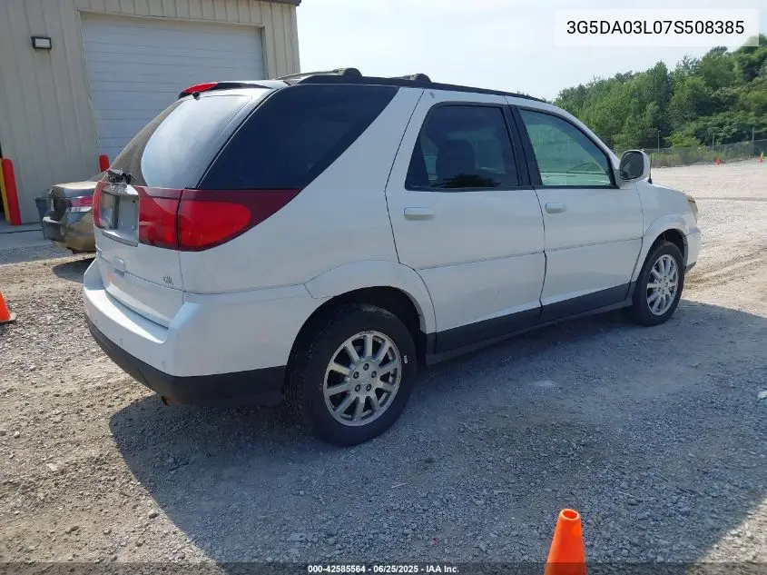 2007 Buick Rendezvous Cxl VIN: 3G5DA03L07S508385 Lot: 42585564