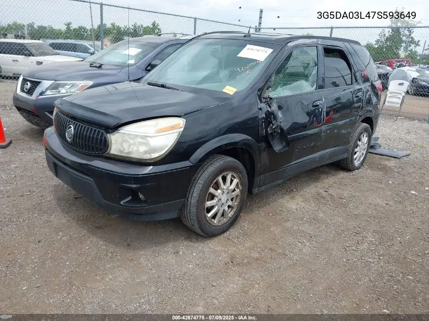 2007 Buick Rendezvous Cx VIN: 3G5DA03L47S593649 Lot: 42674775