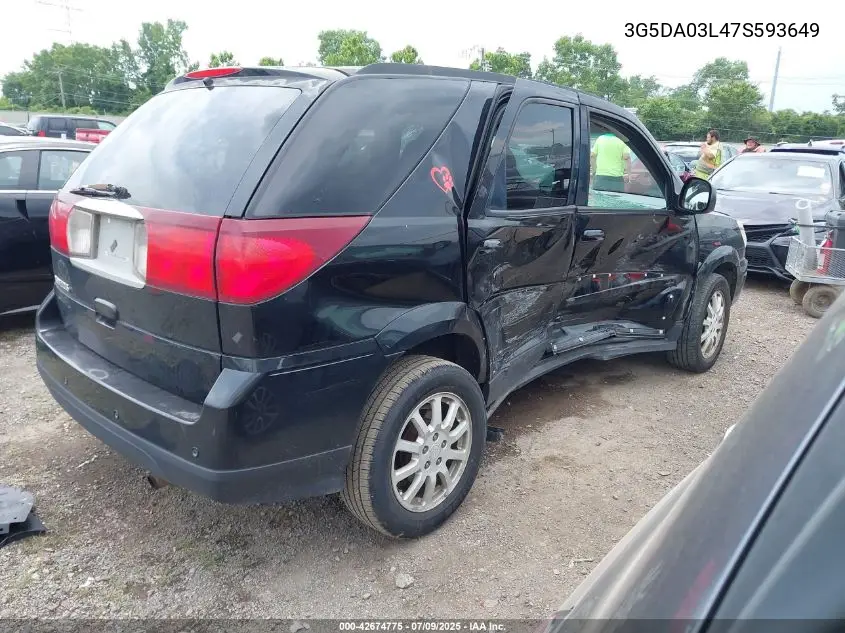 2007 Buick Rendezvous Cx VIN: 3G5DA03L47S593649 Lot: 42674775