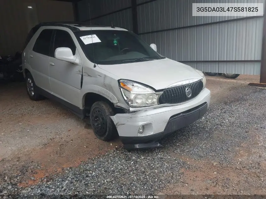 2007 Buick Rendezvous Cxl VIN: 3G5DA03L47S581825 Lot: 42702621