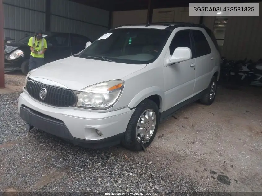 2007 Buick Rendezvous Cxl VIN: 3G5DA03L47S581825 Lot: 42702621