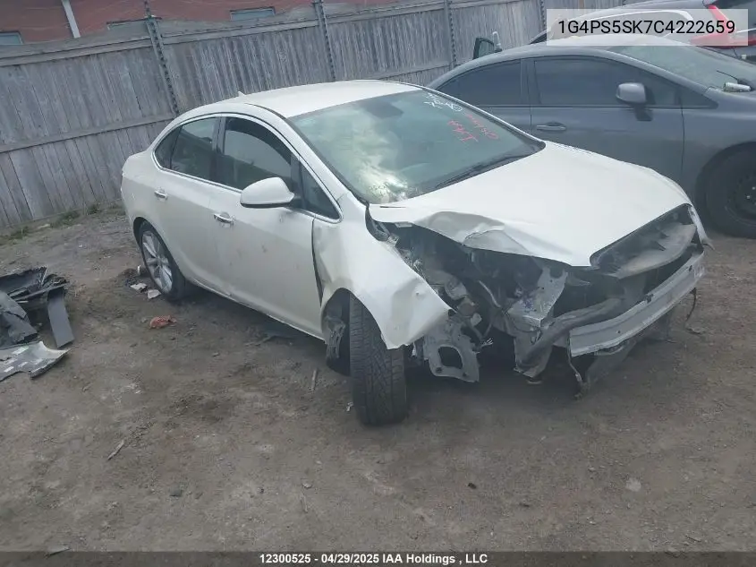 2012 Buick Verano Leather Package VIN: 1G4PS5SK7C4222659 Lot: 12300525
