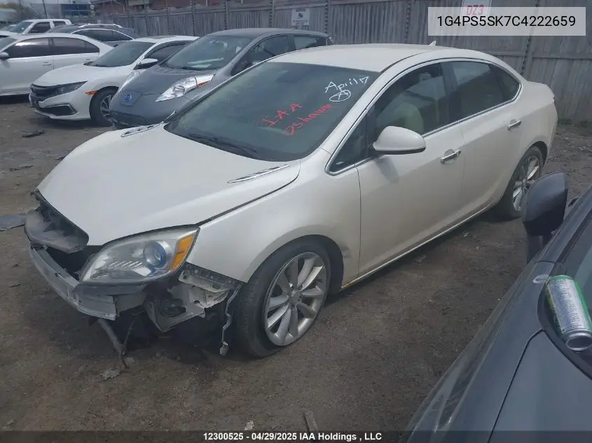 2012 Buick Verano Leather Package VIN: 1G4PS5SK7C4222659 Lot: 12300525