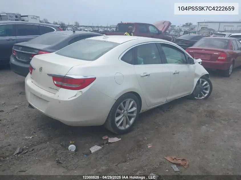 2012 Buick Verano Leather Package VIN: 1G4PS5SK7C4222659 Lot: 12300525