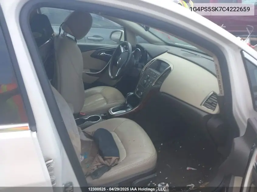 2012 Buick Verano Leather Package VIN: 1G4PS5SK7C4222659 Lot: 12300525