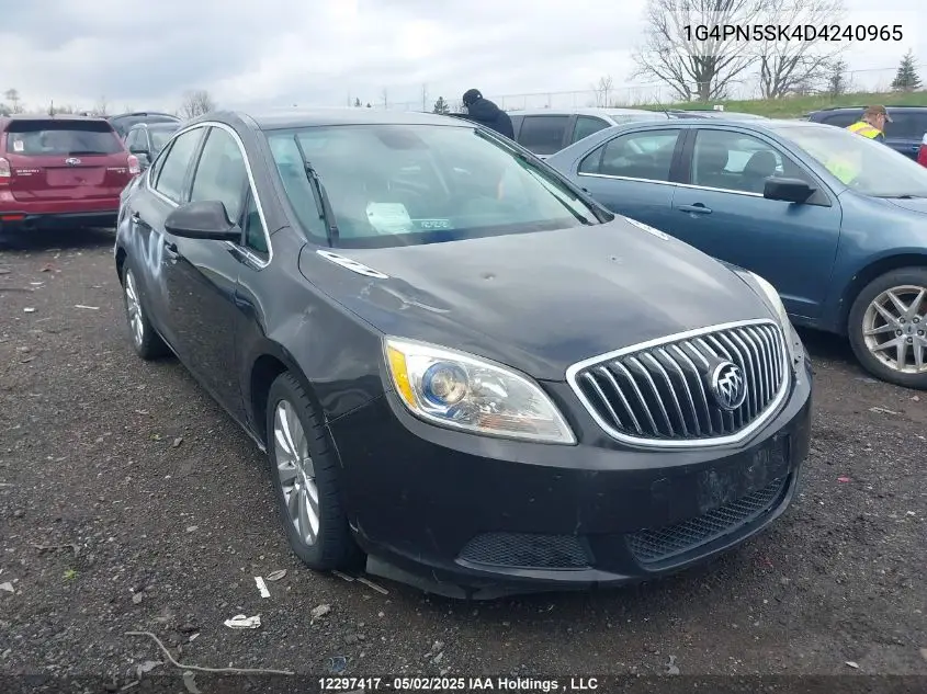 2013 Buick Verano VIN: 1G4PN5SK4D4240965 Lot: 12297417